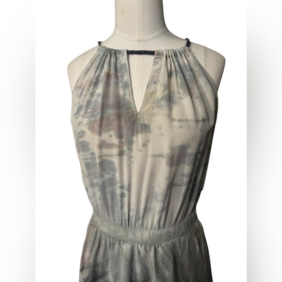 Anthropologie Dip-Dyed Tulip Silk Dress By Gyps 05, High-Low Adorable Size Small - Picture 4 of 13